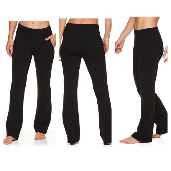 Gaiam Metro Ponte Bootcut Pants Black 